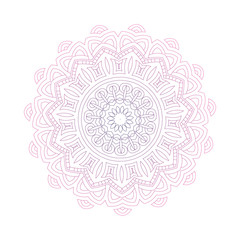 Abstract design black white element. Round mandala in vector. Graphic template for your design. Circular pattern