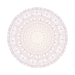 Abstract design black white element. Round mandala in vector. Graphic template for your design. Circular pattern
