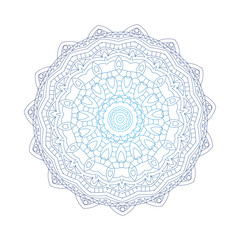 Abstract design black white element. Round mandala in vector. Graphic template for your design. Circular pattern