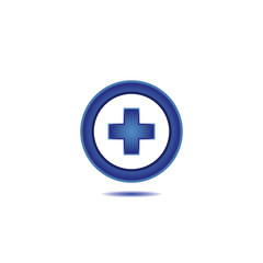 Medical cross line icon .