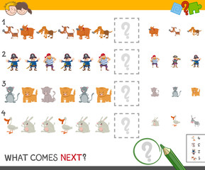 Obraz premium complete the pattern activity