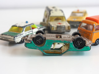 Spielzeugautos der 1970er Jahre: Unfall