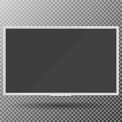 TV, modern blank screen lcd, led, on isolate background, stylish vector illustration EPS10