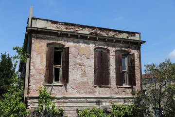 Fototapeta na wymiar Old Building in Fener District, Istanbul
