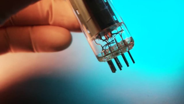 Close up of an old electric valve 
