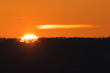 Sonnenaufgang in Rheinhessen
