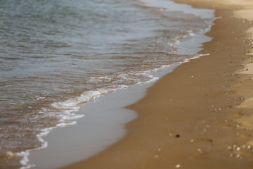 Sandy beach and sea