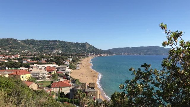 The bay of Castellabate, Cilento, Italy, 4K