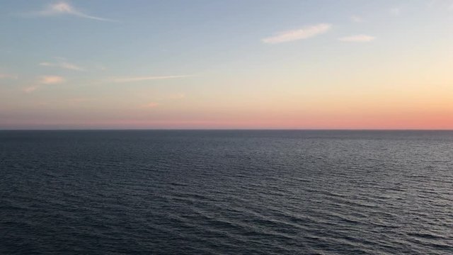 Sunset on the sea, Cilento coast, Italy, 4K