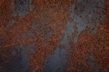 old rusty metal plate texture