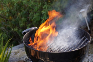 grill mit flamme