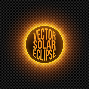 Vector solar Eclipse graphic Element