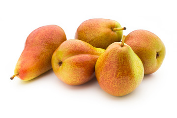 Pears isolated on the white background.