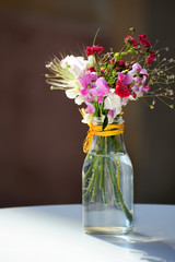 Wild flowers in a vase