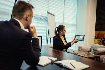 Business People Meeting Conference Discussion Corporate Concept,business team,business partners discussing documents and ideas,Business conference in a modern office