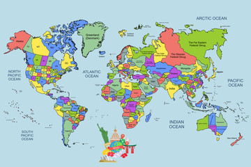 the world map travel