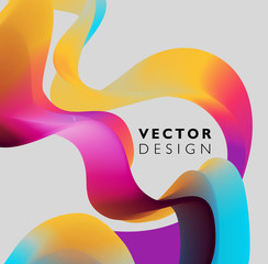Abstract smooth wave motion illustration