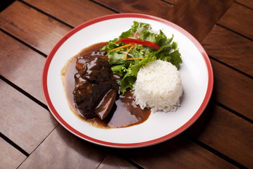 Short rib Peruvian plate