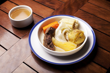 Sancochado, handmade Peruvian dish