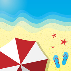 Sunny summer background. Vector.