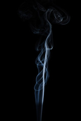 smoke on black background