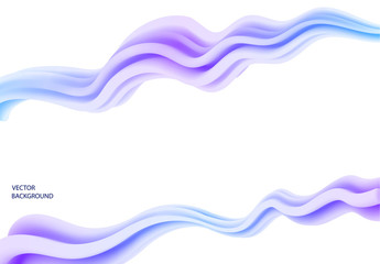 3d wavy horizontal colorful background with bright blue and violet pastel wave vector illustration