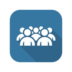 Groupe of People Icon. Business Concept. Flat Design.