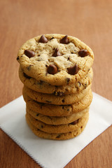 Stack of Chocolate Chip Cookies
