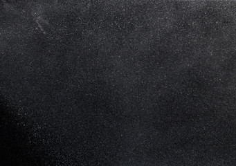 Water splash on black background