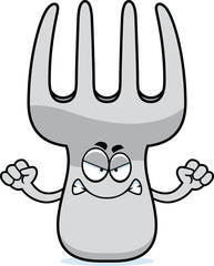 Angry Cartoon Fork
