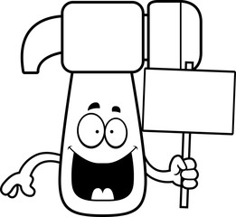 Cartoon Hammer Sign