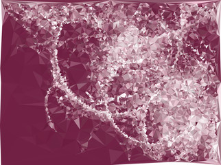 Geometric low polygonal background. Vector clip art.