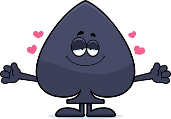 Cartoon Spade Hug