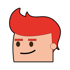 happy man cartoon icon image vector illustration design 