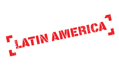 Latin America rubber stamp. Grunge design with dust scratches. Effects can be easily removed for a clean, crisp look. Color is easily changed.