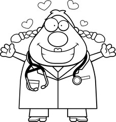 Cartoon Doctor Hug