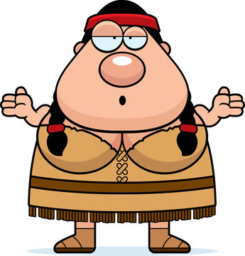 recommend clip art: Cartoon Native American Confused