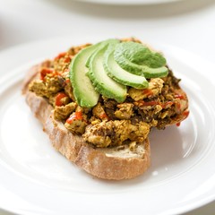 Scrambled Tofu with Avocado