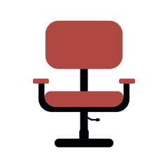 office chair with wheels icon image vector illustration design 