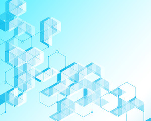 Abstract color light background pattern. triangles and hexagons mosaic