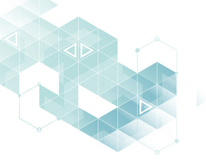 Obraz premium Abstract color light background pattern. triangles and hexagons mosaic