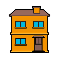 pretty family house icon image vector illustration design 