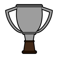 trophy cup icon image vector illustration design 