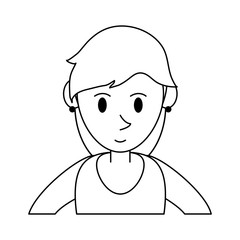 happy woman with earrings icon image vector illustration design 