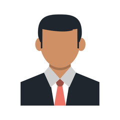 faceless businessman portrait icon image vector illustration design 