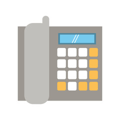 landline phone icon image vector illustration design 