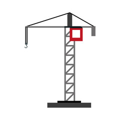 Fototapeta na wymiar construction crane icon image vector illustration design 
