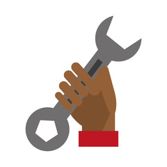 hand holding screwdriver icon image vector illustration design 