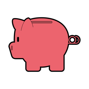 piggy bank icon image vector illustration design 