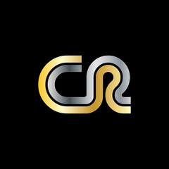 Initial Letter CR Linked Design Logo